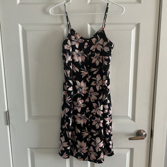 Madewell pink and black dress, size 0 - Picture 1 of 3